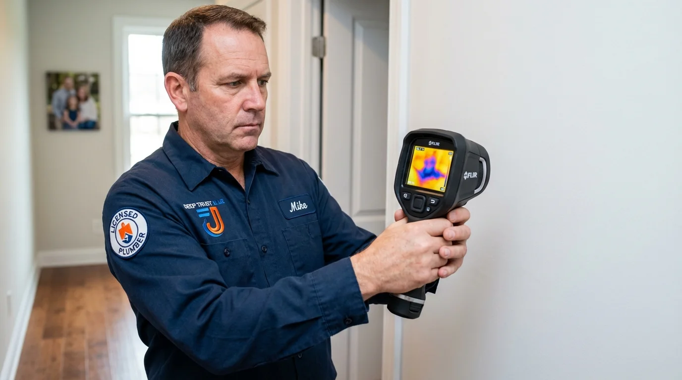 Thermal imaging leak detection by Johns Plumbing LLC in Brockway